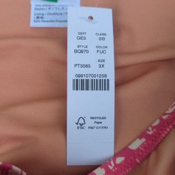 J.Crew's high-waisted Floral Bikini Bottom For Mac Coverage - Size 3X NWT - Picture 3 of 4